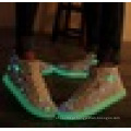 Luz de carregamento USB piscando luzes LED sapatos de barra de desempenho rua sapatos sapatos à noite